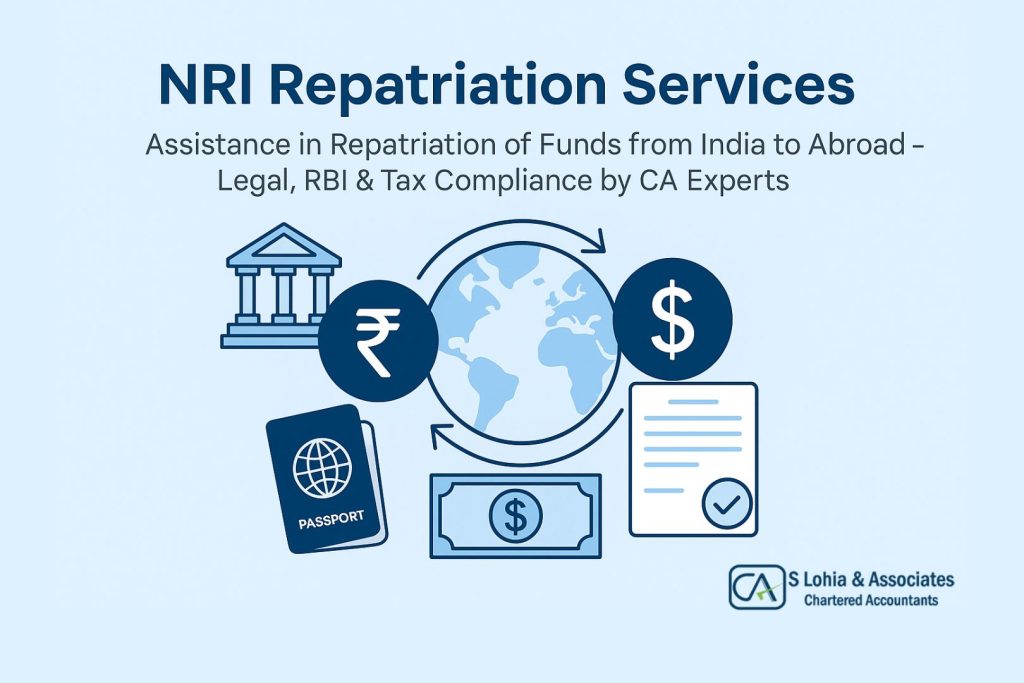 NRI Property Sale, Capital Gain Tax Planning, Lower TDS Certificate, 15CA 15CB, CA Services